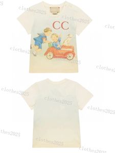 T-shirts Baby Designer Barn T-shirts Sommar Flickor Pojkar Mode T-shirts Barn Barn Casual Toppar Bokstäver Tryckta T-shirts lyxmärke 4 färger toppar