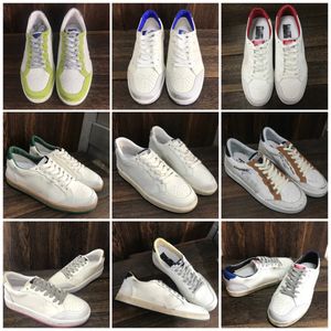 Ny säsong Luxe Designerskor Golden Ball Star Sneakers Klassiskt vitt läder Gör gammalt smutsigt mode Män Kvinnor Super Star Sport Fritidssko