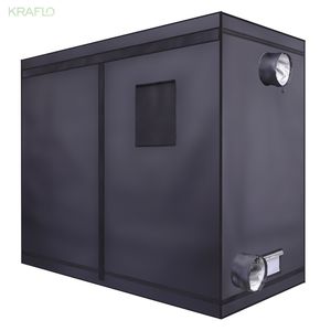 Tenda da coltivazione idroponica smontabile per uso domestico da serra di grandi dimensioni da 240 * 120 * 200 cm con finestra Kraflo Factory personalizzata grow room