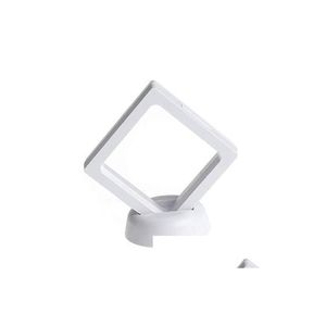 Jewelry Stand Square 3D Album Floating Frame 9 Cm Coin Holder Box Collections Display Show Case Home Table Decorative Accessories Dr Dhucz