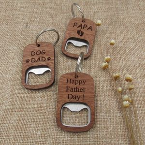 Mobiltelefonband Charms Keychain Keyring Keyholder Wholesale Wood Promotional Key Chain Opener Custom Logo Wood Beer Keychain Jar Opener