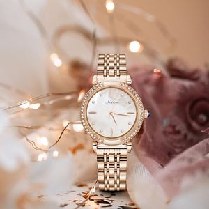 Orologi da polso Nektom Top Brand Watch 2023 Woman Luxury Ladies Quartz Orologio in acciaio inossidabile Orologio impermeabile