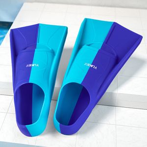 Dykning professionell simning fenor silikon korta barn män kvinnor snorkel flippor utrustning för barn