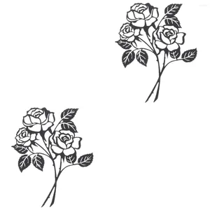 Декоративные цветы стена Rosedecor цветочный металлический сад сад черные повеса