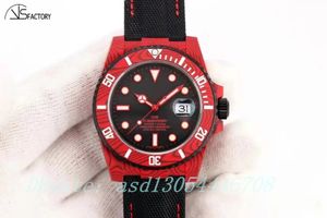 2023new 디자이너 시계 Mens 시계 대 시계 직경 40mm 3135 Movement Sapphire Mirror Colored Carbon Fiber Case Luminous Function