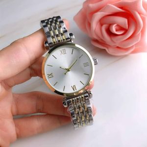 2023 uppercase letter gold watch women watches 35mm fashion dress datejust diamond 5 Color dial stainless steel strap quartz movement