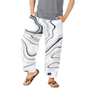Men's Pants House 6 Mens Versatile All Print Loose Fashion Beach Pocket Trousers
