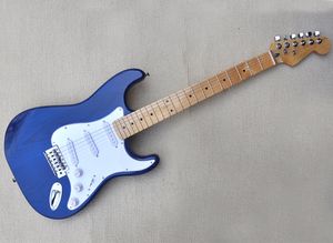 Navy Blue 6 Strings Electric Guitar with Ash Body Maple Tretboard può essere personalizzata