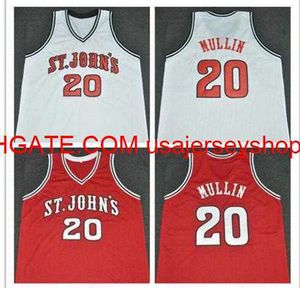 Vintage #20 Chris Mullin St John's College Basketbol Forması Boyutu S-4XL 5XL Özel herhangi bir isim numarası Jersey