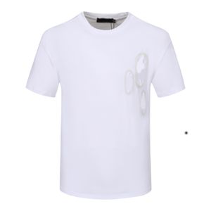 2023 High Men 's T-Shirts Medusa 자수 남성 티셔츠 V- 레터 조수 브랜드 로고 봄/여름 순수면 짧은 슬리브 티셔츠 남성과 여성