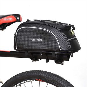 Panniers s Trunk 8L Water Resistant Nylon /PU Bike Rack Bag With Waterproof Rain Cover Bicycle Accessories 0201