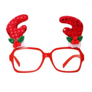 Julekorationer Fancy Dress Party Funny Glasses Fram Snowman Santa Elk Xmas Costuments