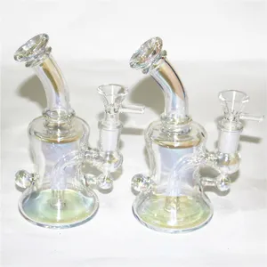 Glass Bong hookah Percolator water Pipe recycler Dab Oil Rigs ash catcher with 14mm male bowl glass oil burner pipe