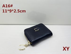 Wallets Short Wallet Embossed Letters Classic Zipper Purse Card Holder Female Leather Compact Multiple Card Slots Design