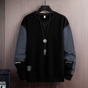 Männer Hoodies Sweatshirts Einfarbig Schwarz Weiß Patchwork Sweatshirt Männer Frühling Herbst Hoody Casual Streetwear Kleidung 230202