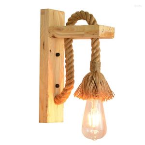 Lampa ścienna 1PCS Kreatywny sypialnia wisząca LED LED HOME HOME Vintage Stairway Bedside E27 Decor Luminaire