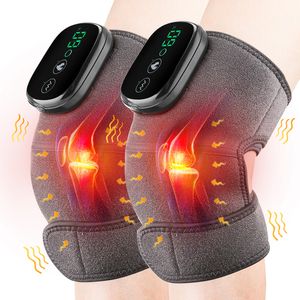 Massagers das pernas Massageador térmico Massageador elétrico Aquecimento da perna Vibração Massagem Terapia Terapêutica Brace de artrite Dor Fisioterapia Support 230203