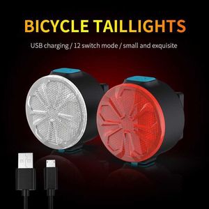 Bike s NATFIRE 15 Hours Bicycle Rear NA03 12 Light Modes Rechargeable Taillight for Cycling Helmet Safety Warning LED Lamp 0202