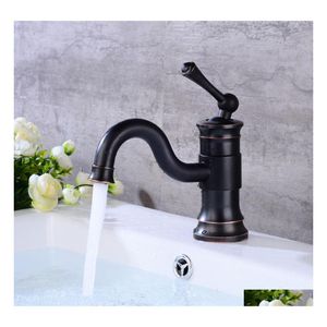 Bathroom Sink Faucets 1Pcs Basin Faucet Waterfall Antique Durable Vintage Brass And Cold For Kitchen Drop Delivery Home Garden Shower Dhp2K