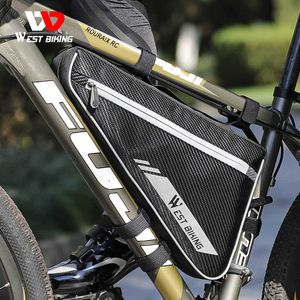 Packtaschen Westbike 4L Fahrrad Große Kapazität MTB Straßenrahmen Dreieckstasche Wasserdichte Abdichten Tasche Packtaschenzubehör 0201