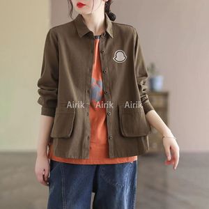 Women Jackets Denim Woman Short Coats Autumn Spring Style Slim For Lady Jacket Designer Coat With Button Letters Classical ClothingWomen