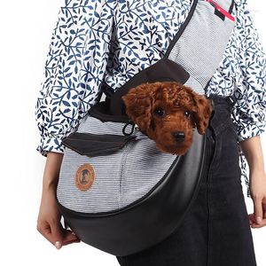 Hundbilsäte täcker husdjur ryggsäck väska utomhus reser andas dubbelsidig bekväm sned axel minikatt promenadband