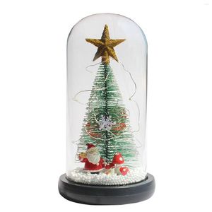 Weihnachtsdekorationen, Glasabdeckung, Weihnachtsbaumschmuck, langlebige Materialelemente, Stil für Party, Zuhause, Tischdekoration