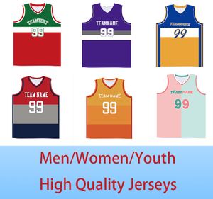 Niestandardowe koszulka koszykówki zszytych liter, mundurki sportowe w zakresie wielkości dla mężczyzn/kobiet/młodzieży