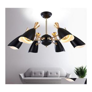 L￢mpadas pendentes Luzes de teto vintage L￢mpada LED n￳rdica Post moderna elegante Redom Creative Living Sala de jantar Light Home Lighting Drop Dhxzv