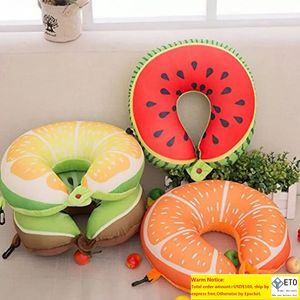 U Shape Memory Foam Pillow Plane Fruits Watermelon Shape Traveling Airplane Pillow Ushape Neck Pillows