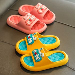Slipper For Boy Girl Home Summer Toddler Flip Flops Soft Bottom House Indoor Slippers Beach Love Kids Shoes Family Style
