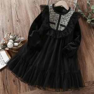 Mädchenkleider Babykinder für Mädchen Party Kleid Spitze Kleidung Teenager Langarm Frühling Herbst Kinder Kostüm 6 8 10 12 13 Jahre