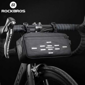 Borse laterali ROCKBROS Manubrio anteriore per bicicletta Telaio per bicicletta Cestino Borsa per bici da strada MTB multifunzionale impermeabile Borsa per bici 0201