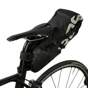 Panniers väskor cykel svanspåse wrap-up clängningsvolym utdragbar 8L10L SEAT POST LAGRING PACK MTB ROAD BIKE PANNIER POUCH 131414 0201