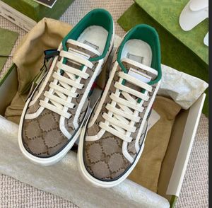 2023Designers Tennis 1977 Moda sneaker in tela Scarpe di lusso Beige Blu denim jacquard lavato Scarpe da donna Ace Suola in gomma Scarpe da ginnastica casual vintage ricamate