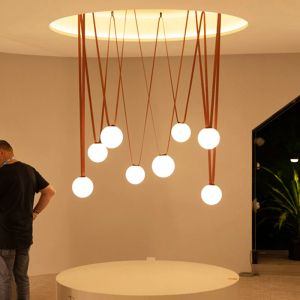 Post Nowoczesny czarny pomarańczowy pasek LED LED Decor Home Decor Lumunaire Indoor Lighting Lampa do jadalni salon