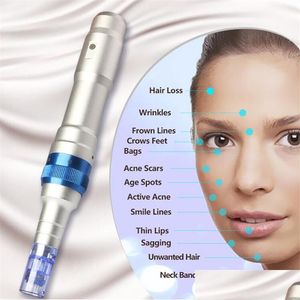 Outros itens de beleza de saúde Tima A6 Pen Derma Wireless Dr.Pen Electric Micro agulha 2 Baterias recarregáveis ​​Dermapen Skin Dhrlhh