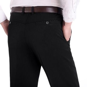 Calças masculinas design outono homens casuais grosso solto calça masculina cintura alta calças retas negócios moda homem plus size 2940 230203