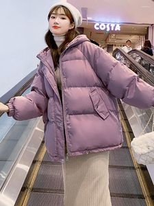 여자 트렌치 코트 겨울 여성 패션 느슨한 재킷 두껍게 따뜻한 파카스 여성 후드 한국 안면 재킷 대형 여성 겉옷