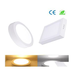 Luci di pannello a LED Ce Luce dimmerabile 9W 15W 21W Faretto da incasso rotondo / quadrato a montaggio superficiale Faretto da soffitto 110240V Aggiungi goccia D Dhkar