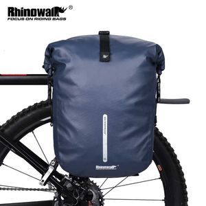 s Rhinowalk 2021 bicicletta impermeabile bici 20L multifunzionale portapacchi posteriore borsa da viaggio blu nero ciclismo 0201