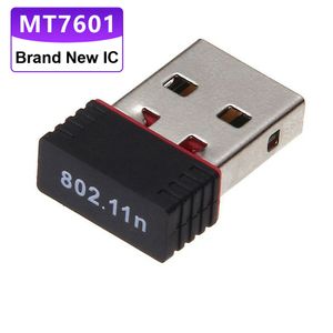 Adaptador Wi-Fi USB de 150 Mbps MT7601 Card de rede sem fio 150M DONGLE USB Wi-FI para PC Receptor Ethernet