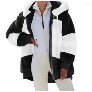 Женские шерстяные смеси курток для женщин 2023 модная лоскутная швора пиджак