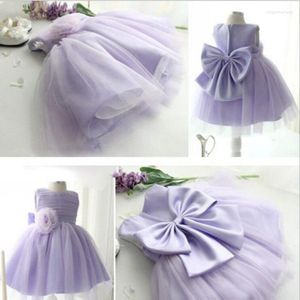 Girl Dresses Adorable Toddler Baby Girls Party Dress High Quality Kids Lavender Mesh Vest Tutu 12m-10y Children Clothes Summer