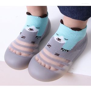 Erste Wanderer Baby Kleinkind Schuhe Sommer Mesh Atmungsaktive Eis Seide Kinder Indoor Rutschfeste Socke Mit Gummi Solebaby