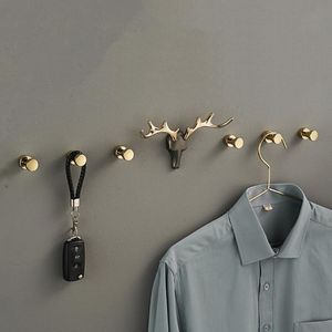 Hooks Rails Wall Mounted Hook Creative Light Luxury Hanger Door Back Entrance Handduk Hat Rack Home Supplieshooks