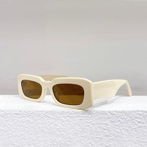 Große Rahmen-Sonnenbrille mit nackten braunen Gläsern für Männer und Frauen, Designer-Sonnenbrillen, UV400-Schutzbrillen für den Außenbereich, mit Box