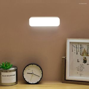 Bordslampor LED -läsbordslampa USB laddningsbar för studie Touch Magnetic Bedside Night Light 3 Colors Home