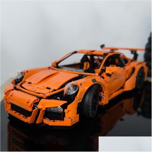 Bloklar 2704pcs Teknoloji Blok Serisi Supercar Racing Araba Bina Tuğla Oyuncakları Compleable 42056 Damla Teslim Hediyeleri Model DHU8J