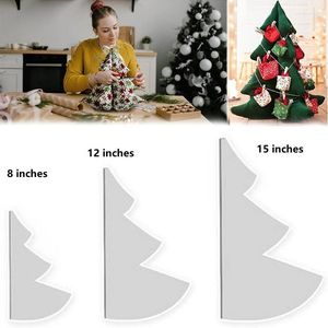 Christmas Decorations 3 Sizes Handmade Tree Quilting Set DIY Xmas Trees Templates 8 Inches 12 15 Home Table Ornaments